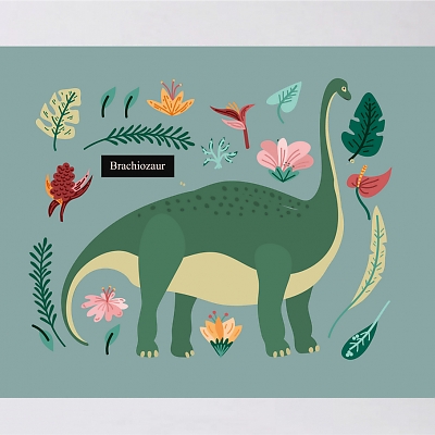 Plakat Brachiozaur