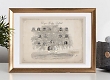 Drzewo pamiątkowe genealogiczne ze zdjęciami